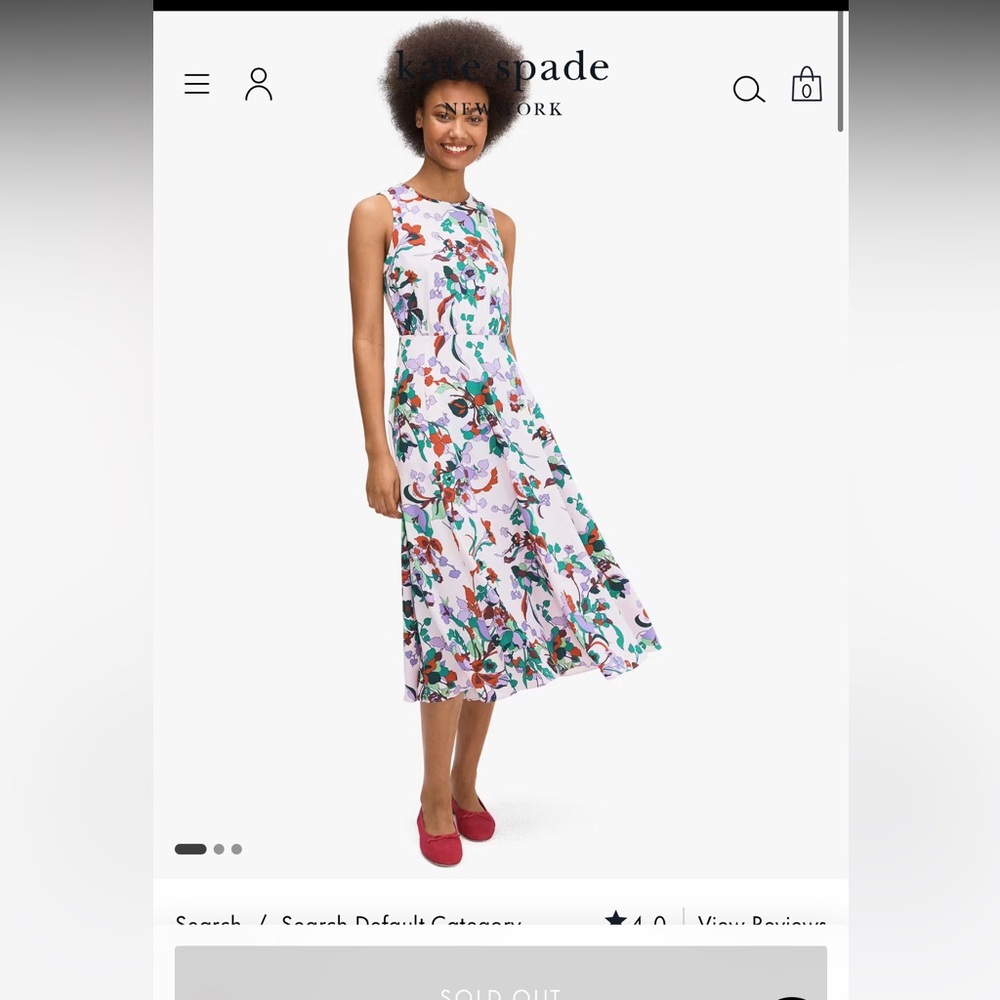 Kate Spade Fleur Nouveau Midi Dress